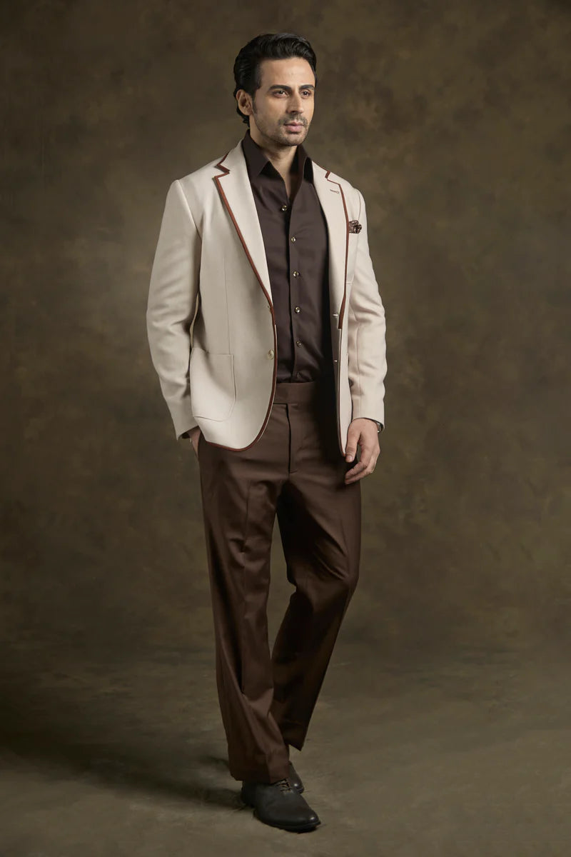 PURE | Blazer Luxe Ivory Noir