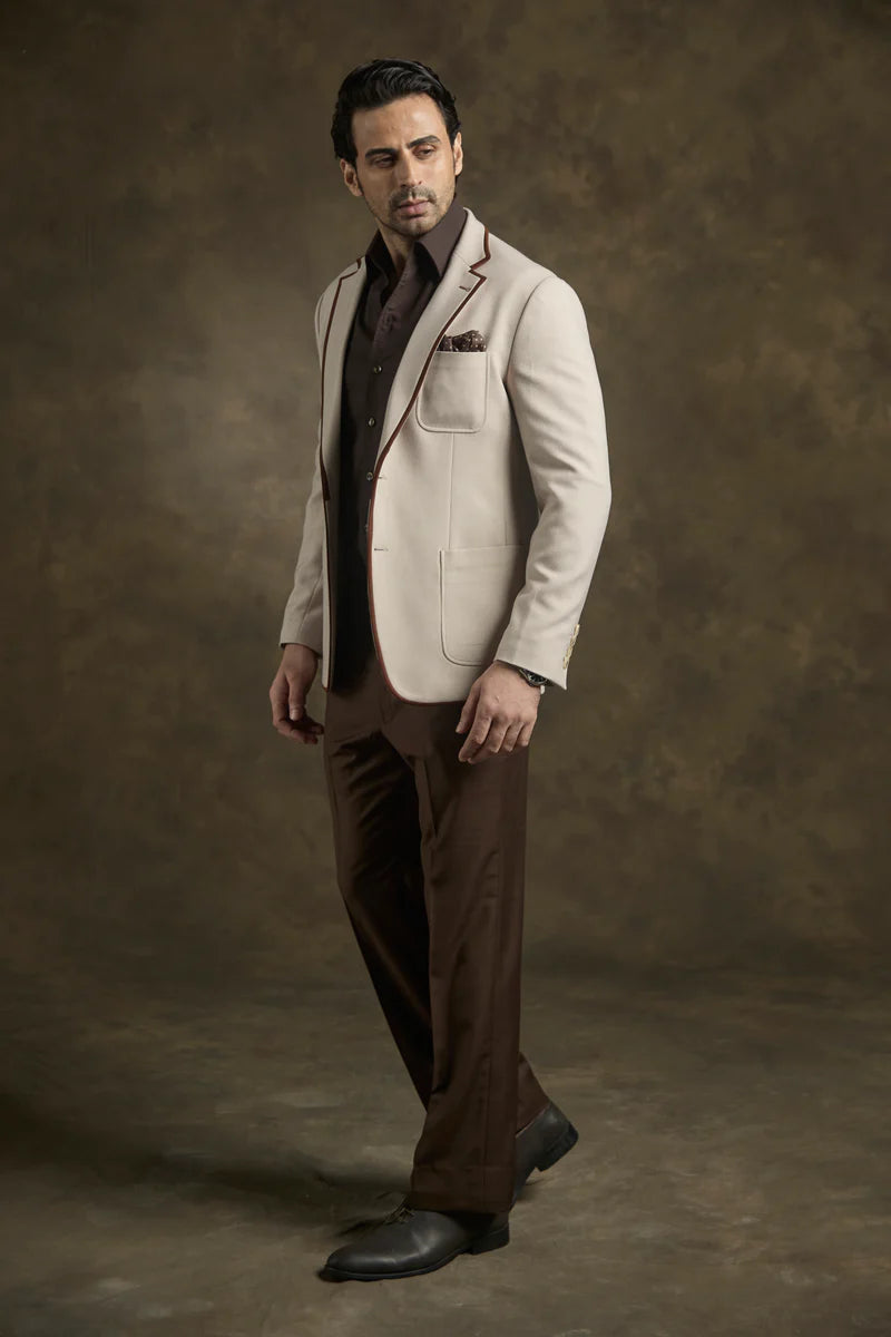 PURE | Blazer Luxe Ivory Noir