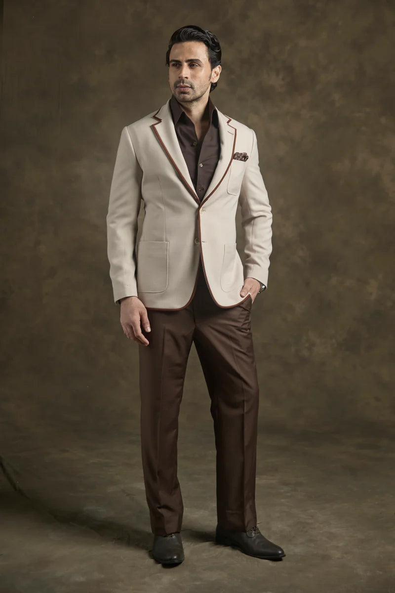 PURE | Blazer Luxe Ivory Noir