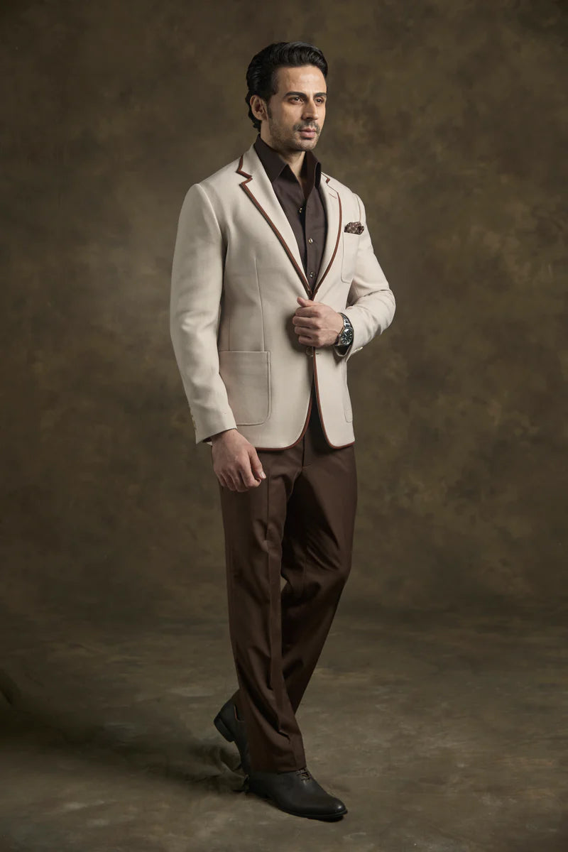 PURE | Blazer Luxe Ivory Noir