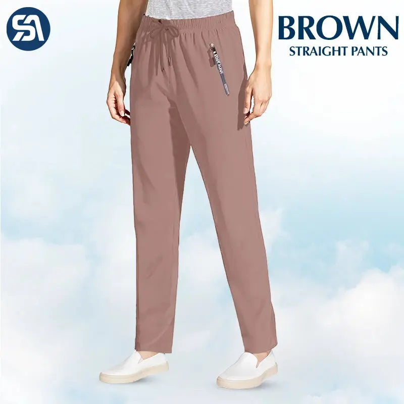 Pure&Clo – Ultraweiche, bequeme High-Rise-Hose mit elastischem Bund