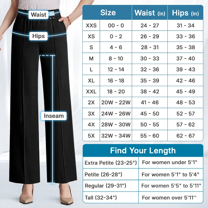 Pure&Clo – Ultraweiche, bequeme High-Rise-Hose mit elastischem Bund