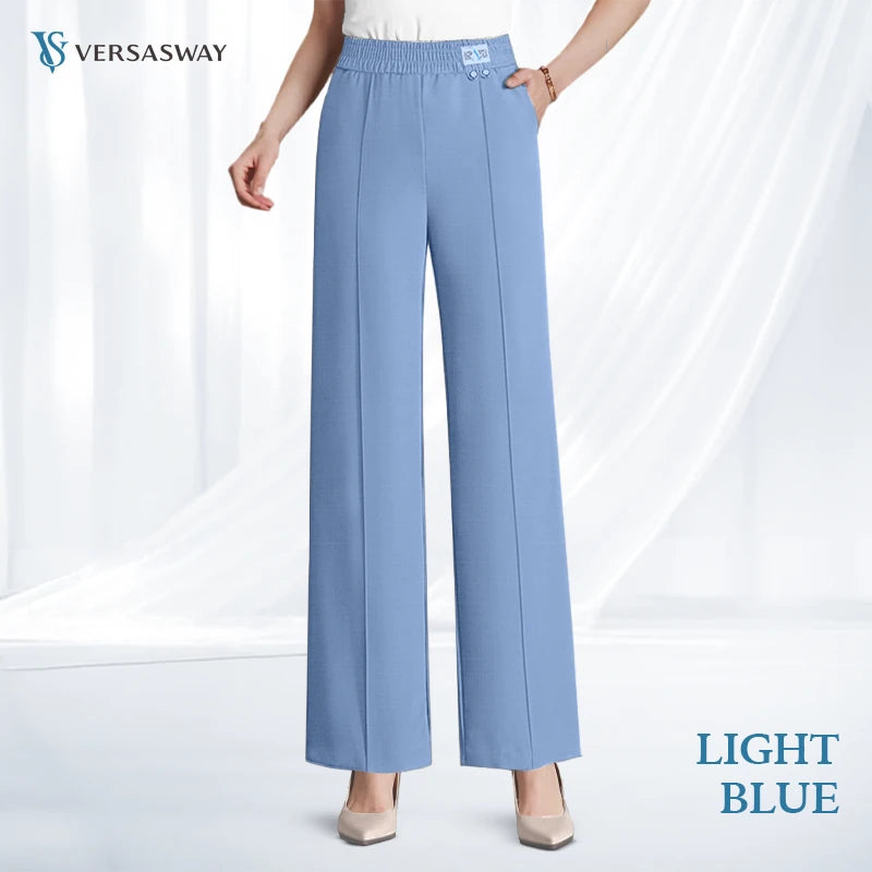 Pure&Clo – Ultraweiche, bequeme High-Rise-Hose mit elastischem Bund