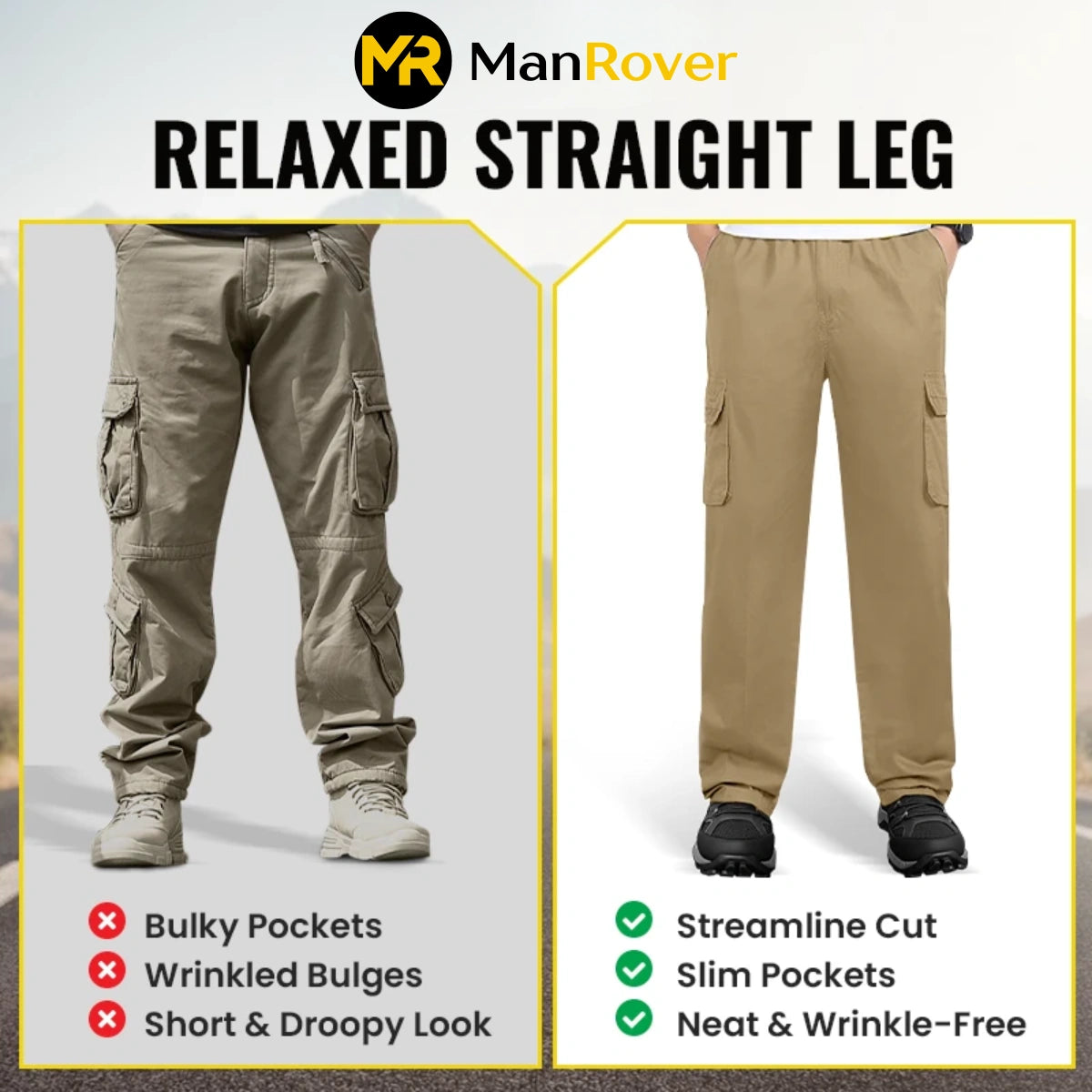 PURE FlexRover - Ultra Comfort Flex Fit Cargo Pants