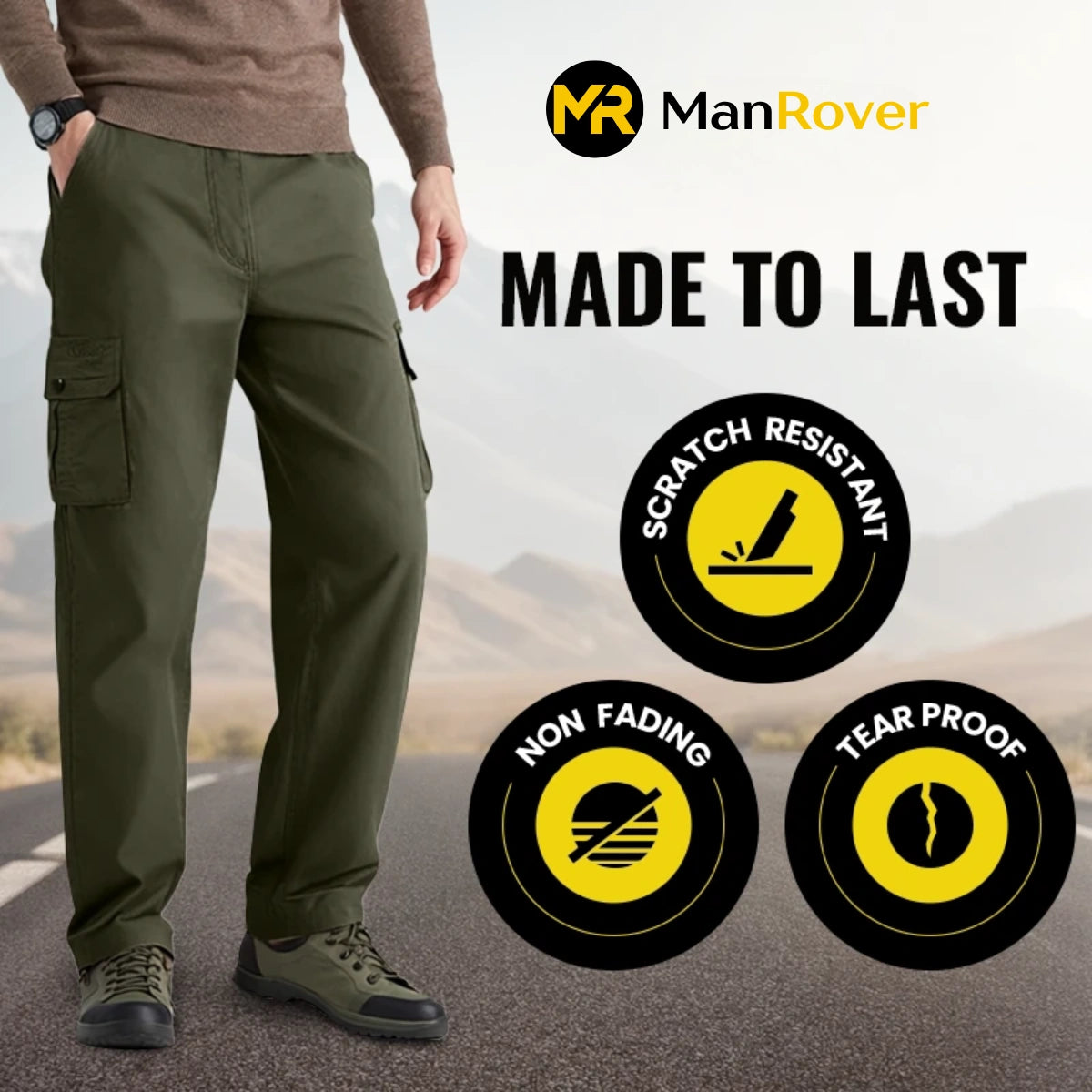 PURE FlexRover - Ultra Comfort Flex Fit Cargo Pants