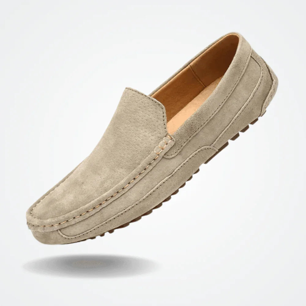 Mocassins en cuir pour hommes, Suède - Pur