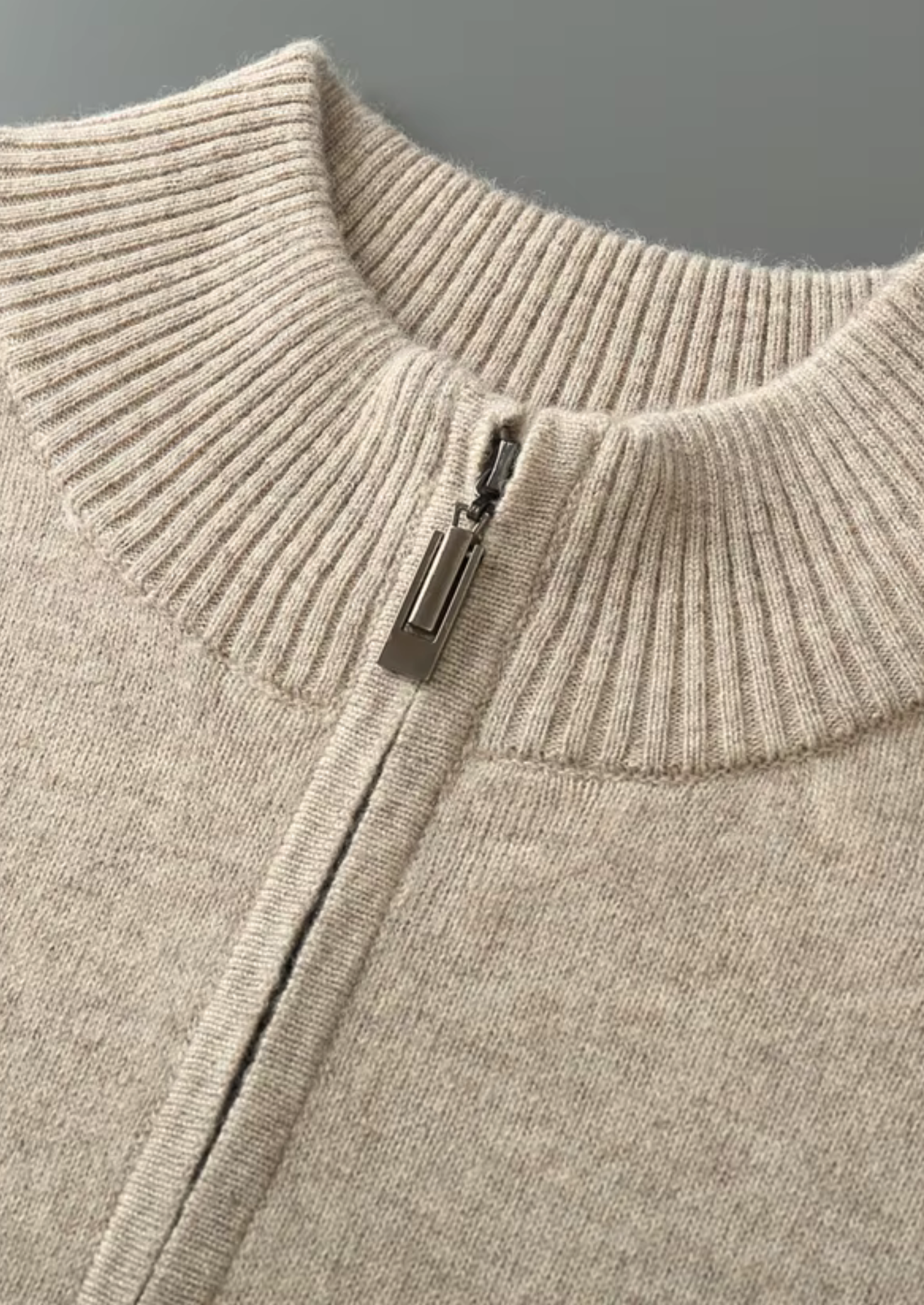 NOBA WOOL HALF ZIP SWEATER