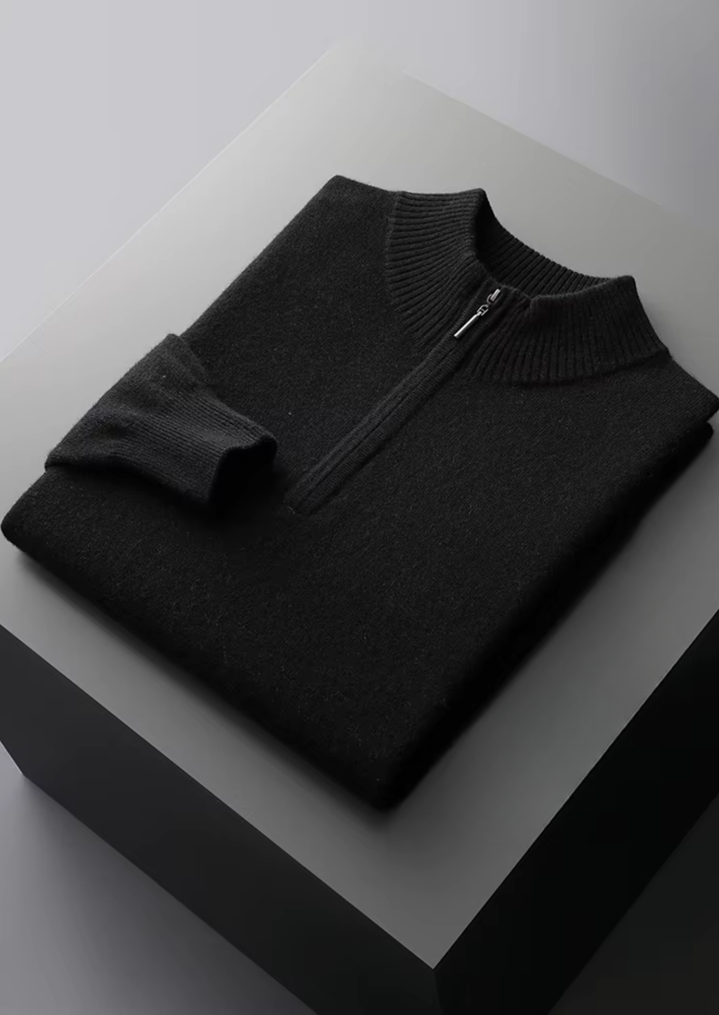 NOBA WOOL HALF ZIP SWEATER
