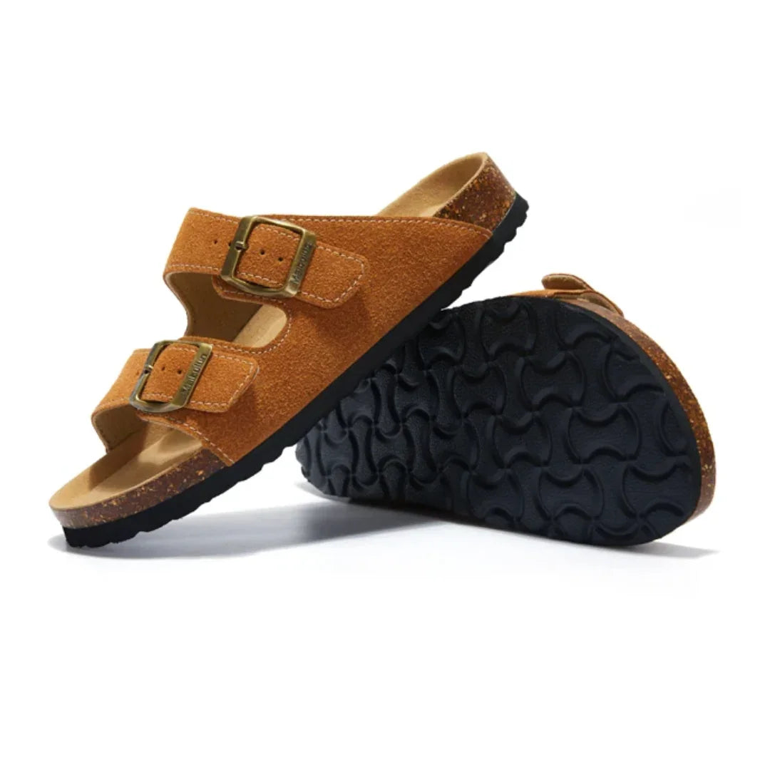 Birken California Suede Sandals for Men - Pure