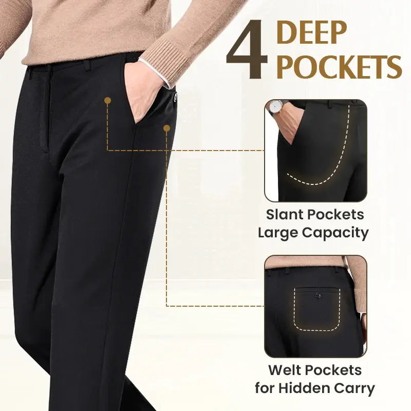 Pure™  TimelessFlex – Classic Straight Fit 4-Way Stretch Pants (CLEARANCE)