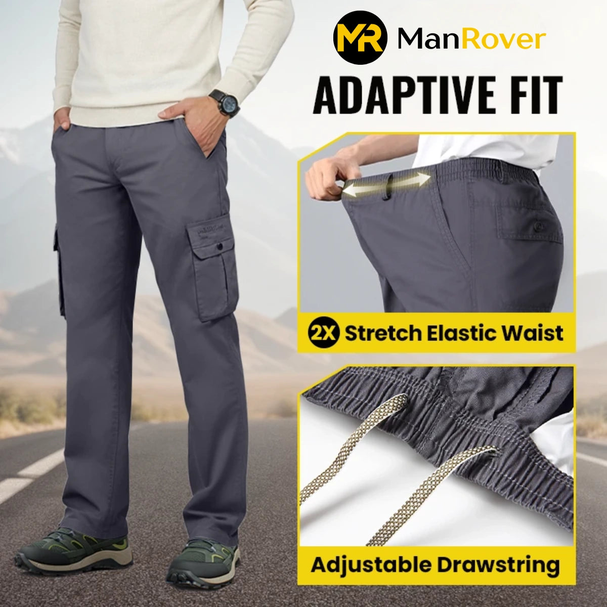 PURE FlexRover - Ultra Comfort Flex Fit Cargo Pants