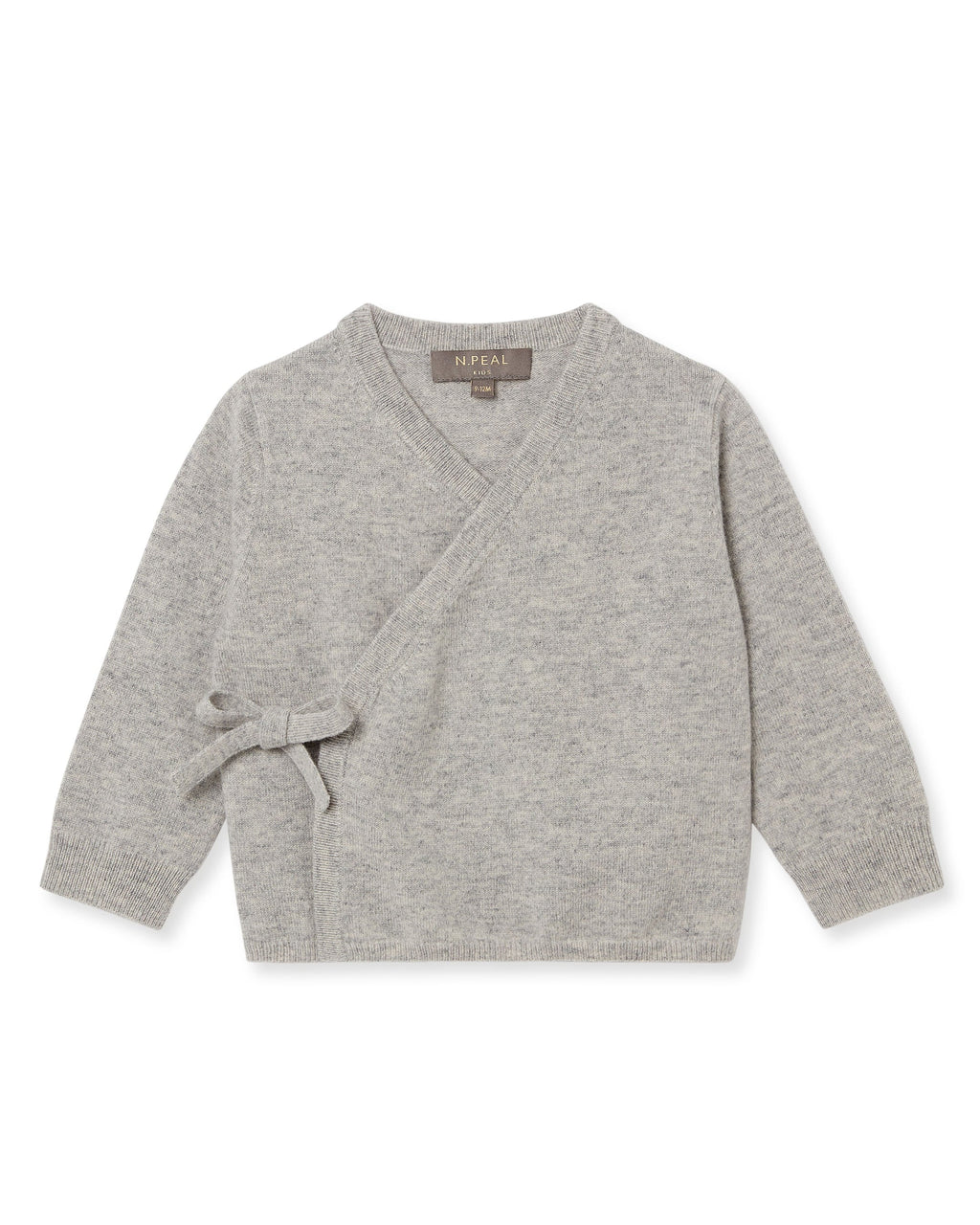 N.Peal Wrap Cashmere Cardigan Fumo Grey