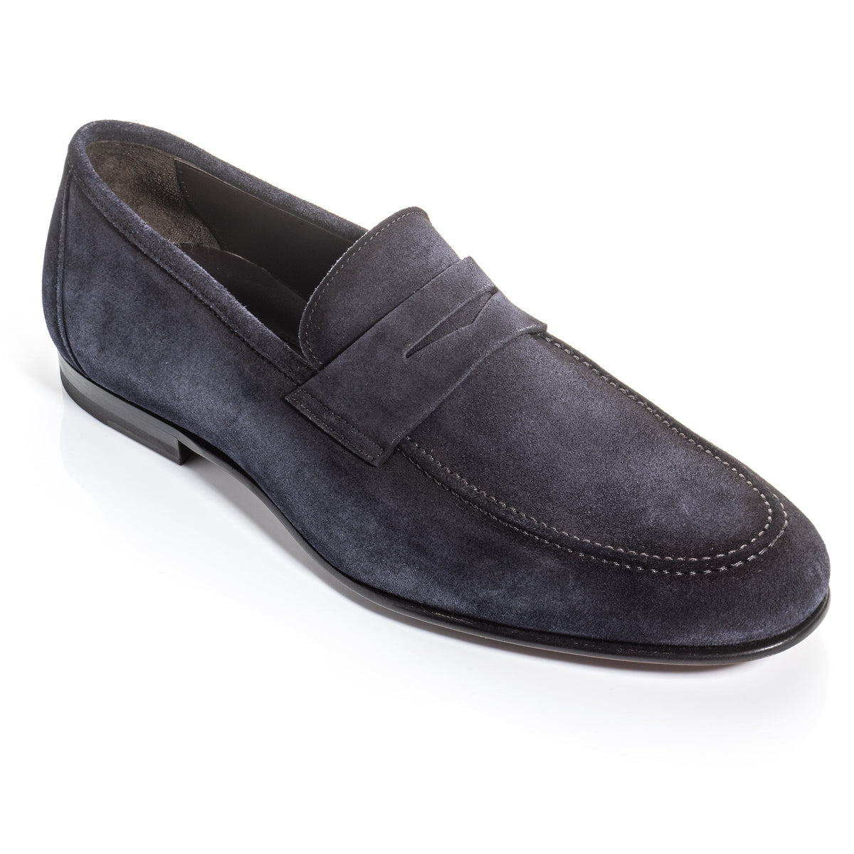 Aldrin Navy Aero Suede Penny Loafer