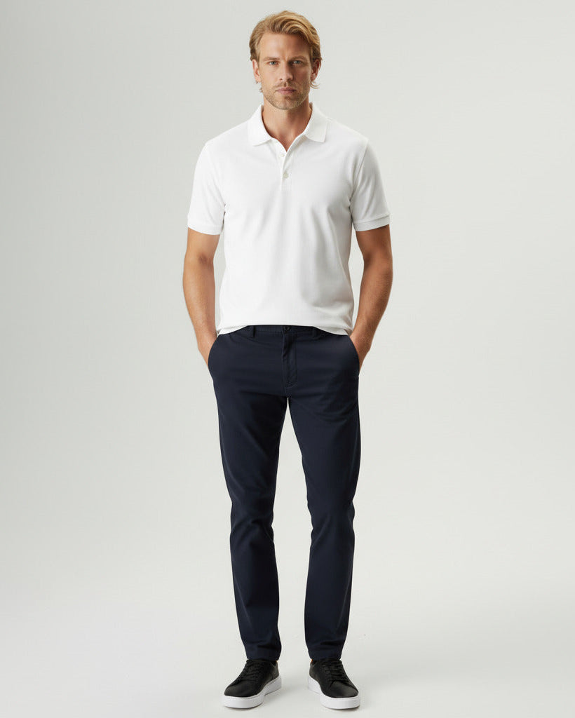 Kit 3 Polos Piquet Algodão Pima