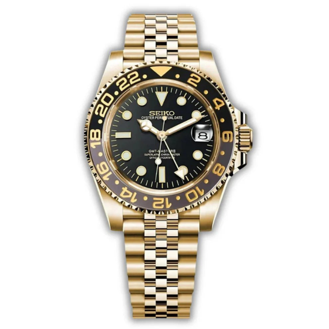 GMTEIKO MOD UHR | GOLD UND SCHWARZ | JUBILEE-ARMBAND