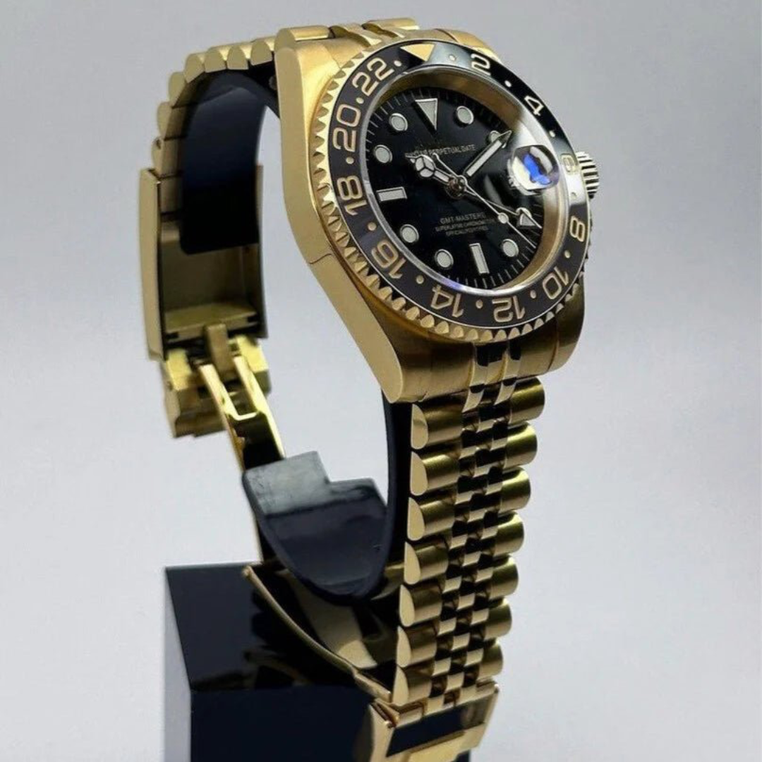 GMTEIKO MOD UHR | GOLD UND SCHWARZ | JUBILEE-ARMBAND