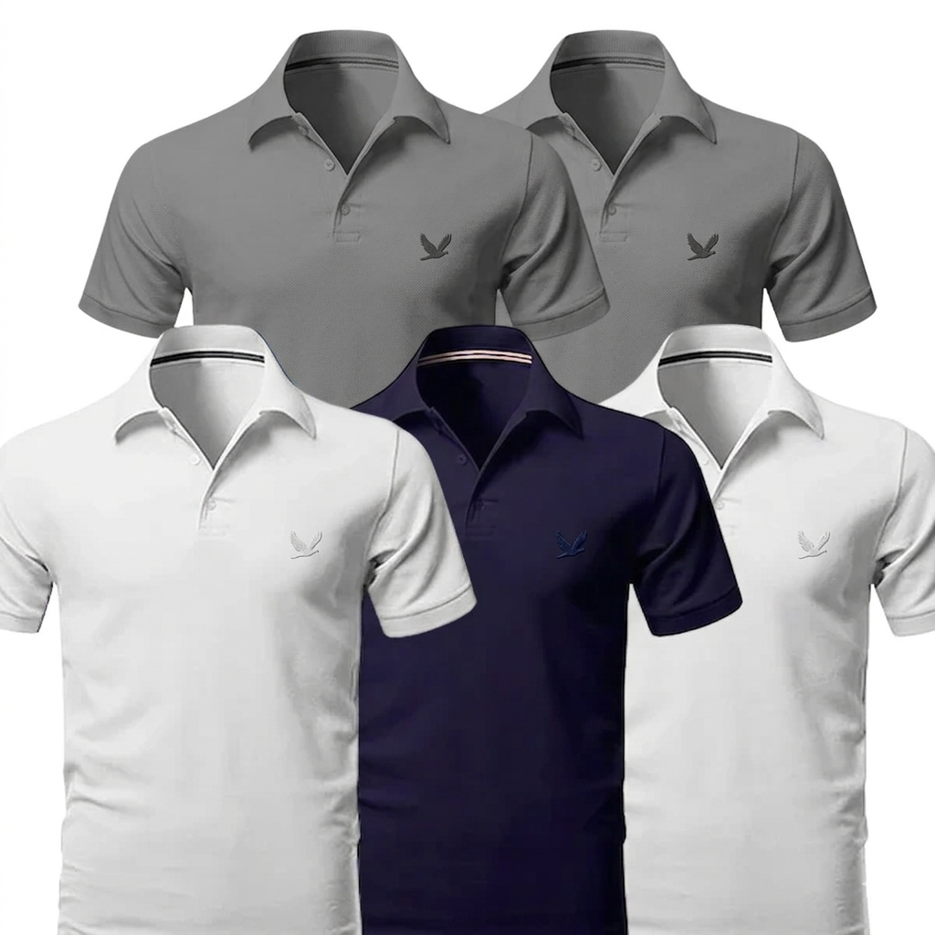[BUY 3 GET 5]  PureClo™ Essential Polo Kit | Timeless Style
