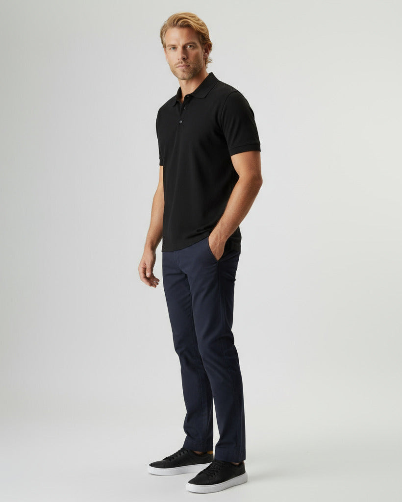 Kit 3 Polos Piquet Algodão Pima