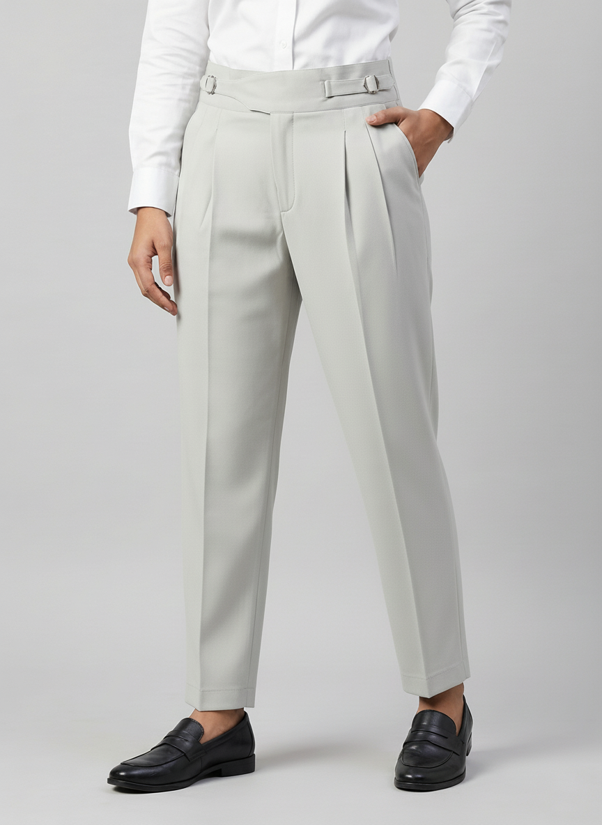 Grey Gurkha Pants