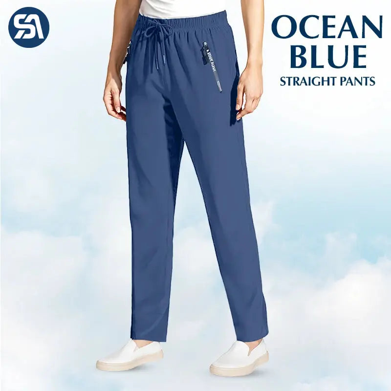 Pure&amp;Clo – Ultraweiche, bequeme High-Rise-Hose mit elastischem Bund 