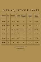 IVAR® Light Brown Adjustable pleated pants