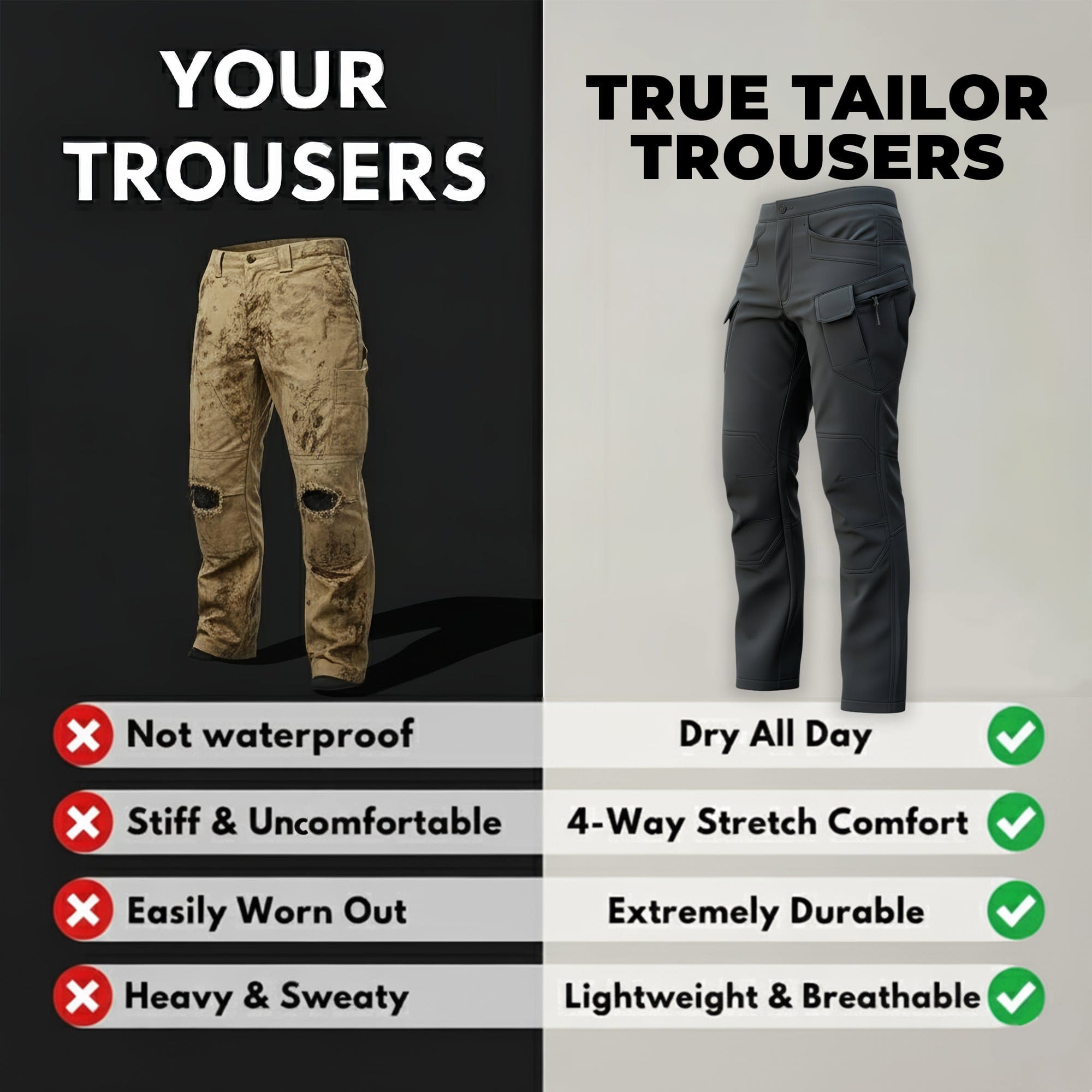 Womens Fleece Lined Waterproof Utility Trousers